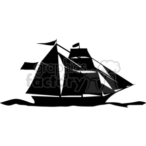 transportation vector vinyl-ready viny ready cutter clipart clip art eps jpg gif images black white ship ships pirate pirates old antique