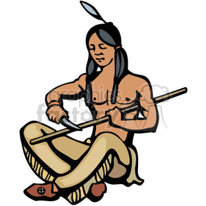 indian indians native americans western navajo carving vector eps jpg png clipart people gif