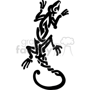 Lizard crawling up clipart. Royalty-free image # 374686