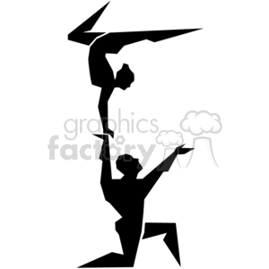 Circus balancing act clipart. Commercial use image # 374761