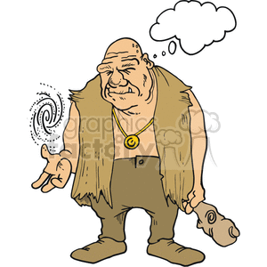 Giant holding the galaxy in his hand clipart. Royalty-free image # 375068
