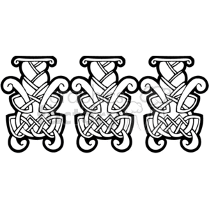 celtic design 0014w clipart. Royalty-free image # 376652