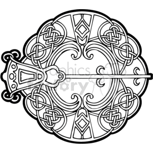 celtic design 0030w clipart. Royalty-free image # 376817