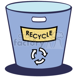 Recycle bin clipart. Commercial use image # 377024