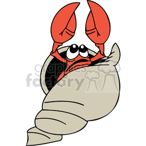 small hermit crab clipart. Commercial use image # 377350