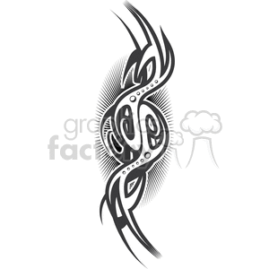 Tribal design tattoo  clipart. Royalty-free image # 377684