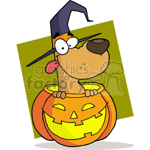 Halloween Crazy Dog  clipart. Commercial use image # 377744