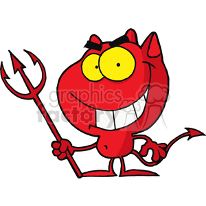 cartoon character halloween scary spooky funny vector devil devils red little hell evil nightmare