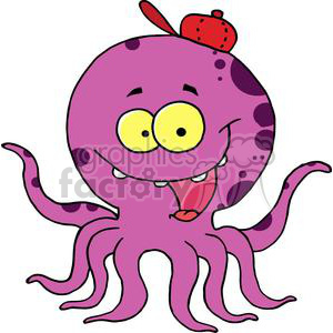 Octave the Octopus clipart. Commercial use image # 378504