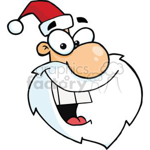 2332-Royalty-Free-Cartoon-Santa-Claus-Head clipart.