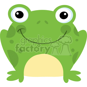 Cartoon-Happy-Frog-Character clipart. Commercial use image # 381826
