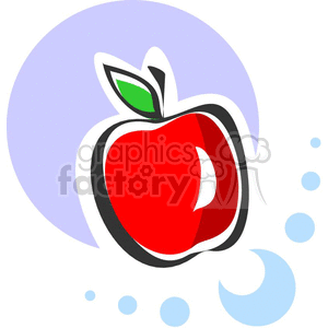 Cartoon apple clipart. Commercial use image # 382617