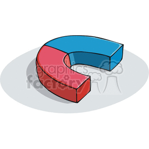 Cartoon magnet  clipart. Commercial use image # 382699
