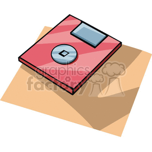 clipart - Cartoon floppy disk.