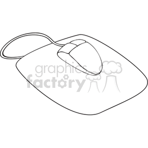 education cartoon black white outline vinyl-ready back to school supplies tools mouse pad electrical computer gadget 