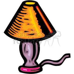 cartoon household items lamp