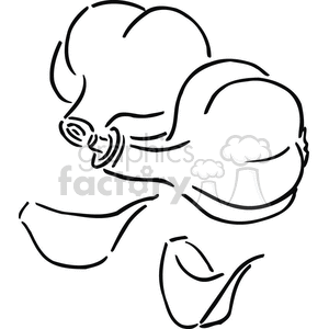 garlic outline clipart. Commercial use image # 383115