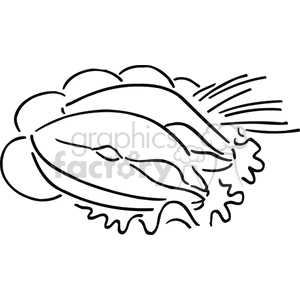 fish outline clipart. Royalty-free image # 383218