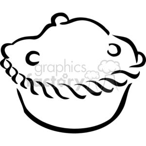 pie outline clipart. Commercial use image # 383250