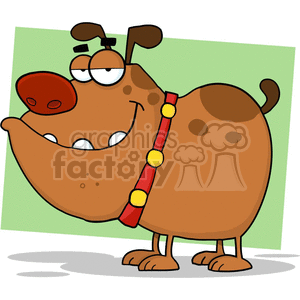 brown cartoon dog animation. Royalty-free animation # 383269