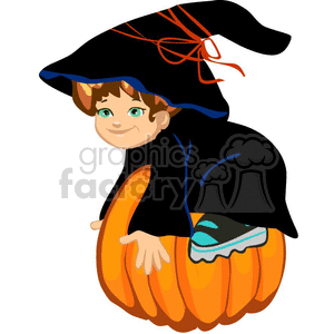 baby witch clipart. Royalty-free image # 383517