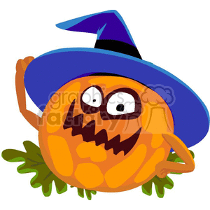 clipart - funny pumpkin.