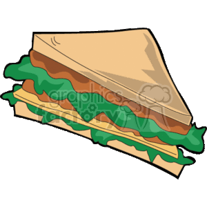 cartoon sandwich clipart. Royalty-free image # 140815