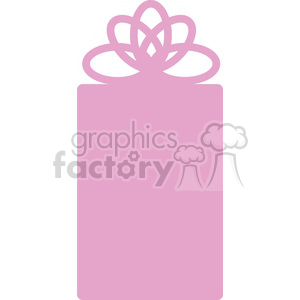 clipart - pink Christmas gift.