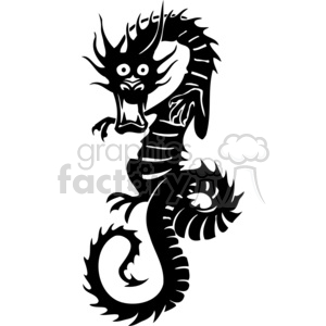 chinese dragons 046 clipart. Royalty-free image # 383891
