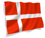 clipart - 3D animated Denmark flag.