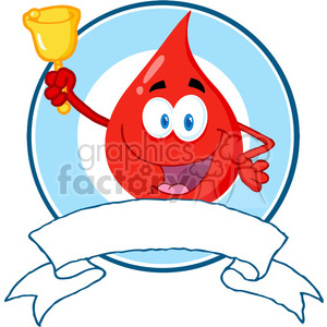 blood-drop-with-ribbon clipart. Royalty-free image # 384189