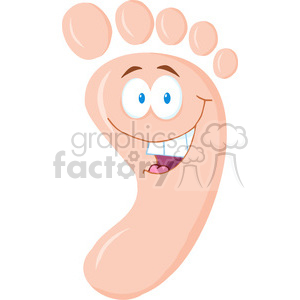 cartoon funny vector comic comical foot feet barefoot barefeet happy