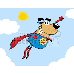 cartoon-superhero-dog clipart.