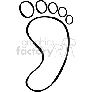 foot-outline clipart. Commercial use image # 384332