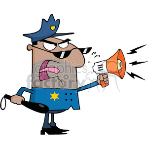 cartoon-police-officer clipart. Commercial use image # 384362