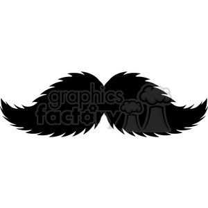 vector RG cartoon mustache mustaches hair male vinyl-ready black white