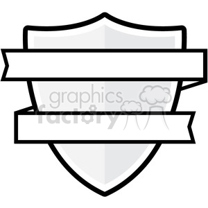 ribbon and shield clipart. Royalty-free image # 384778