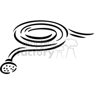 black and white hose clipart. Commercial use image # 384980