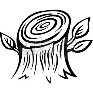 eco environment illustration logo symbols elements earth black+white tree+stump wood tree