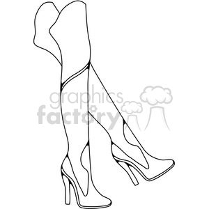 H Heel Boots 1 clipart. Royalty-free image # 387360