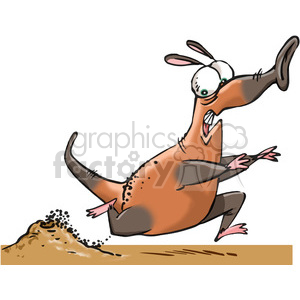 cartoon anteater clipart. Commercial use image # 388401