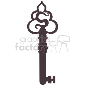 Barrel Key S clipart. Commercial use image # 391648