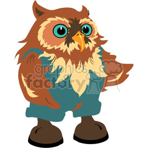 Owl Grandpa clipart. Commercial use image # 391586