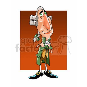Joseph Haydn cartoon caricature clipart. Commercial use image # 391683