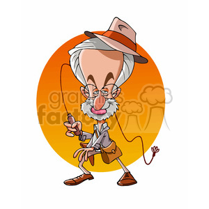 Steven Spielberg cartoon caricature clipart. Royalty-free image # 391733