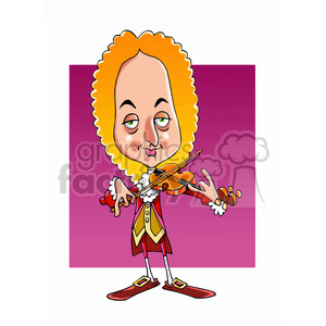 Vivaldi cartoon caricature clipart. Royalty-free image # 391753