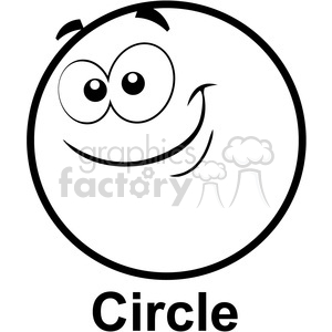 geometry shapes math education school geometric circle cartoon face happy smile smiliey smiles
