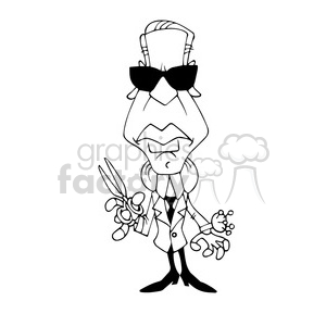 celebrity famous cartoon editorial-only people funny caricature karl+lagerfeld