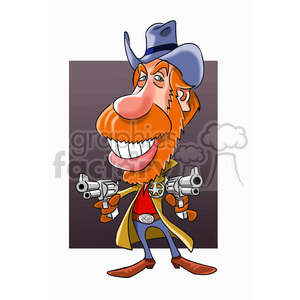 chuck norris cartoon character clipart. Royalty-free image # 393230