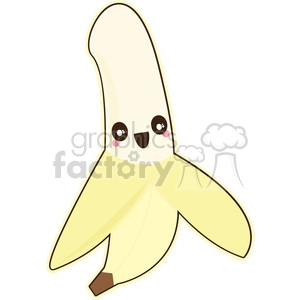 cartoon funny character cute banana fruit